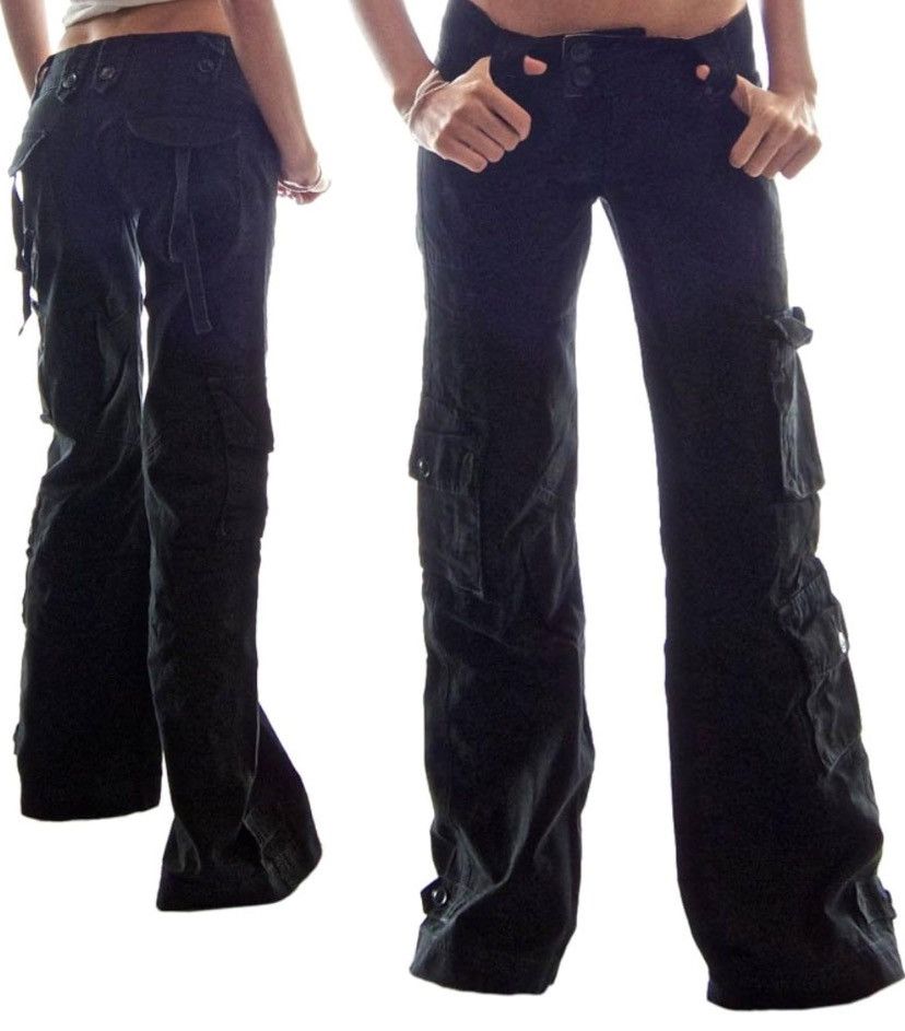If Six Was Nine × KMRii × Le Grande Bleu (L.G.B.) Bondage Cargo Pants Size 29" - 3 Thumbnail