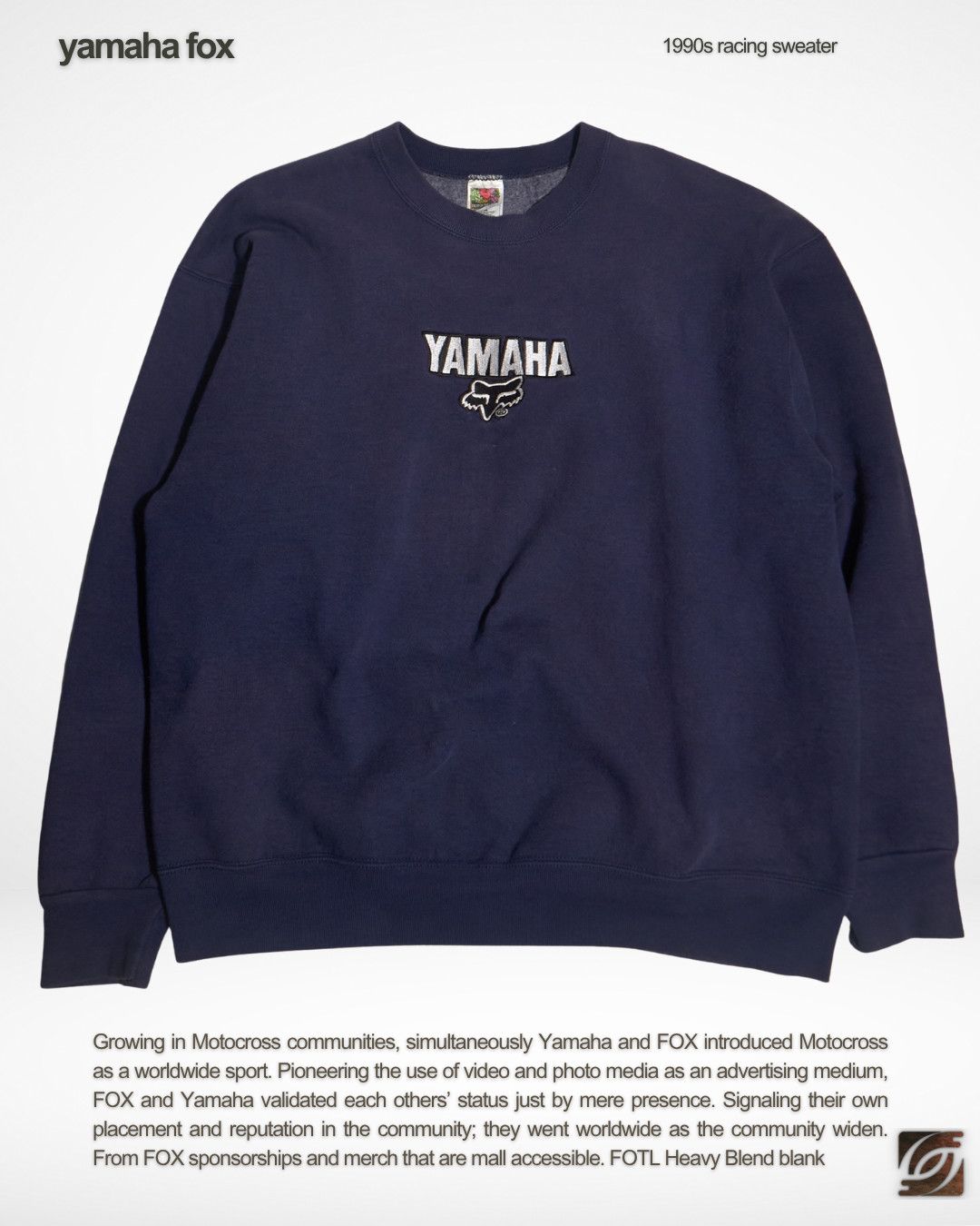 Fox Racing 1990s Yamaha Fox Head Racing Sweater Size US XL / EU 56 / 4 - 1 Thumbnail