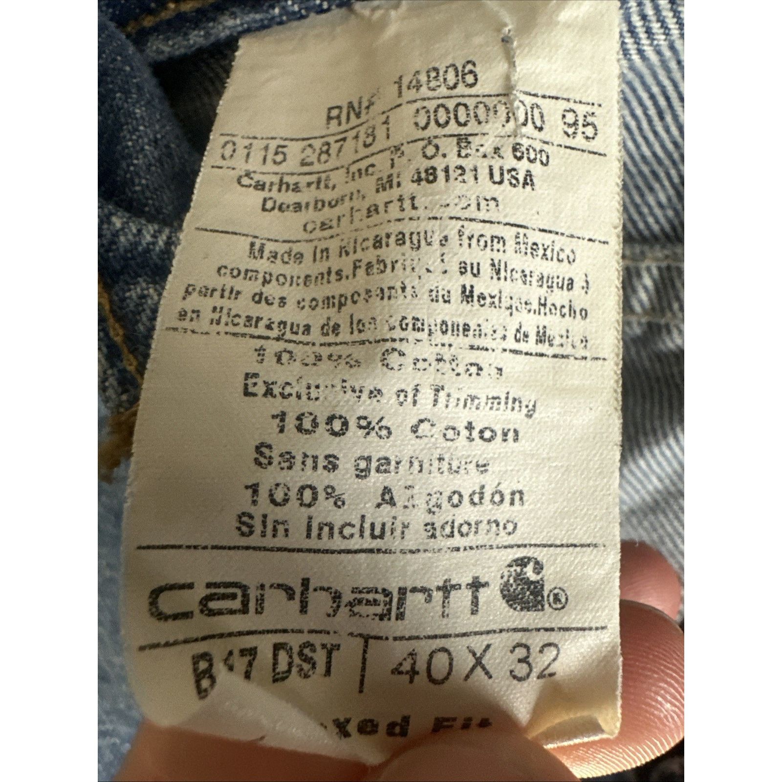 Carhartt Carhartt Denim Jeans Flannel Lined Men's Size 40X32 Blue Size US 40 / EU 56 - 5 Thumbnail