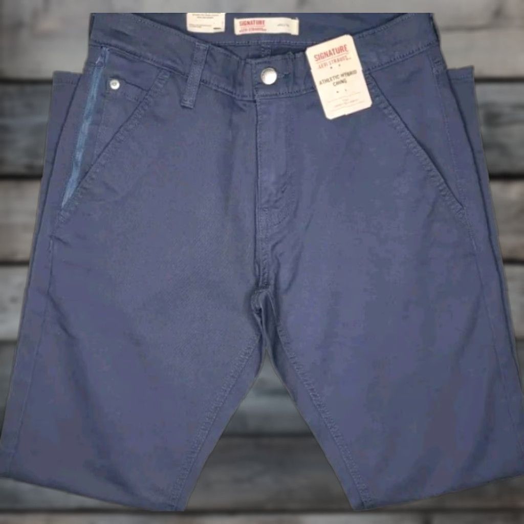 Vintage Signature By Levi Strauss Gray 29X30 Men's Athletic Hybrid Chino Pants NEW NWT Size US 29 - 1 Thumbnail
