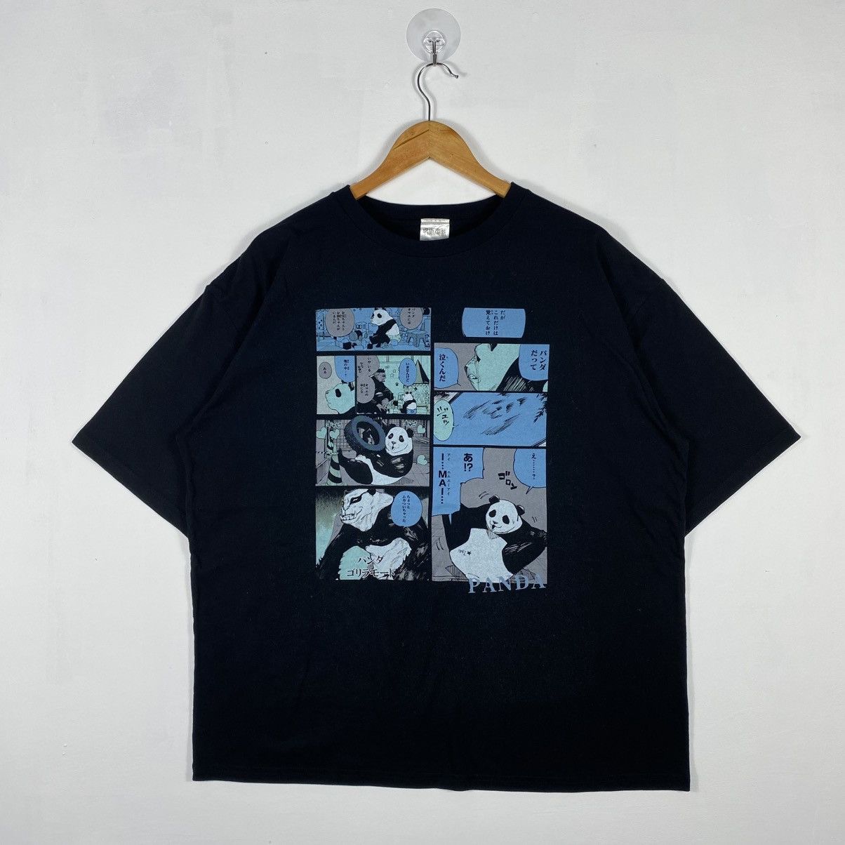 Anime × Cartoon Network × Japanese Brand JUJUTSU KAISEN PANDA Manga Strips Japanese Anime Manga Tee Size US XL / EU 56 / 4 - 2 Thumbnail