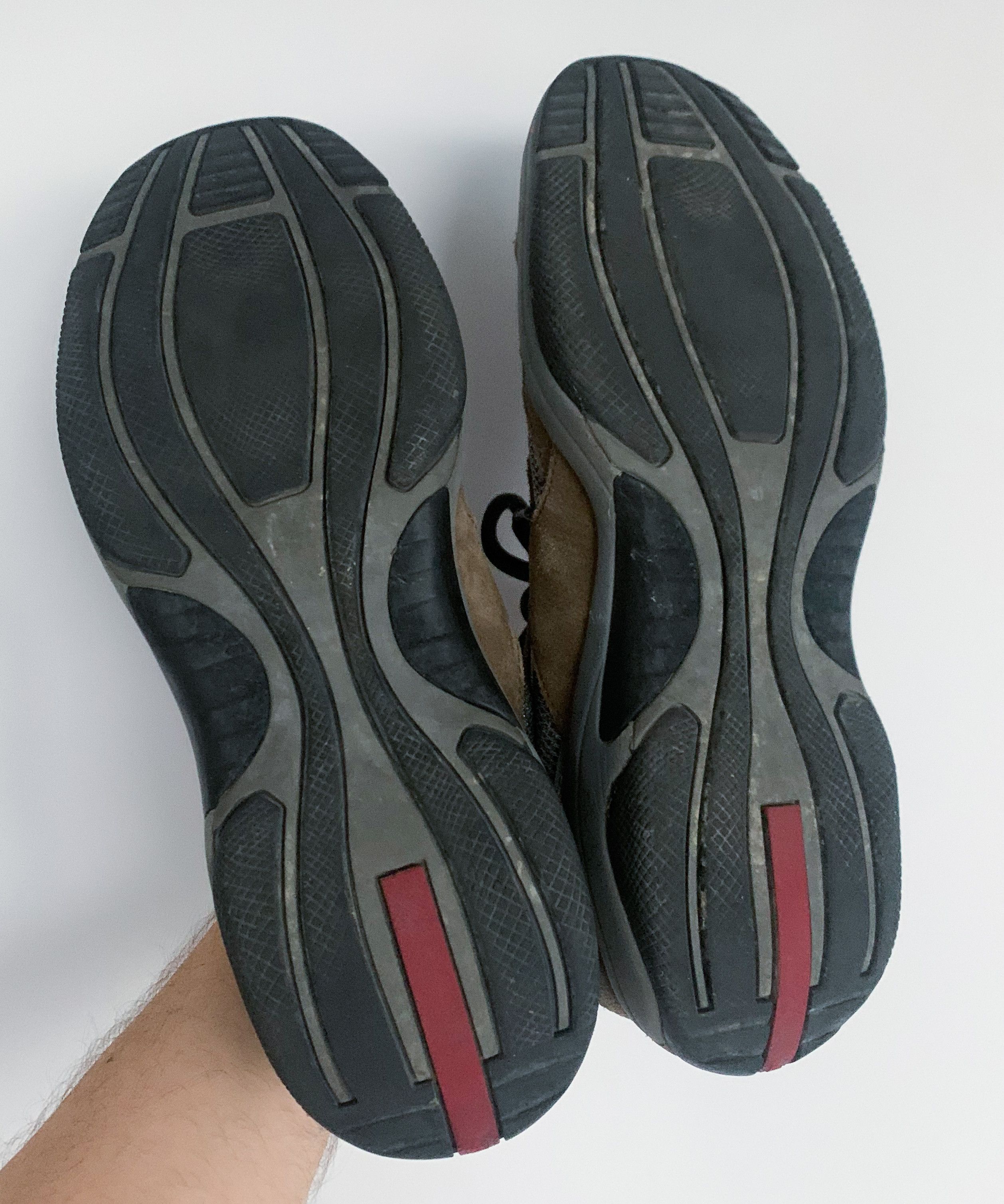 Prada 🔴 PRADA Sneakers Americas Cup Shoes Grey Suede Red Tab Size US 6 / EU 39 - 9 Thumbnail