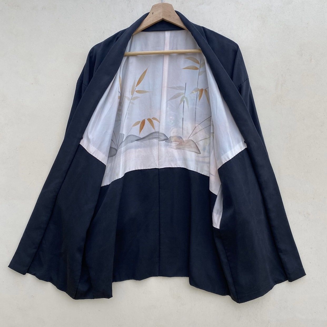 Vintage Japanese Traditional Kimono Floral Abstract