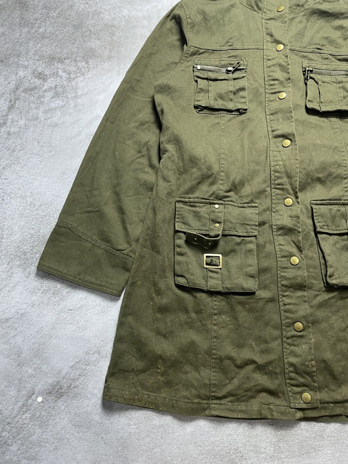 14th Addiction × Japanese Brand × Le Grande Bleu (L.G.B.) 2000’s Hucom - Cyber Military Style Jacket Size US M / EU 48-50 / 2 - 4 Thumbnail