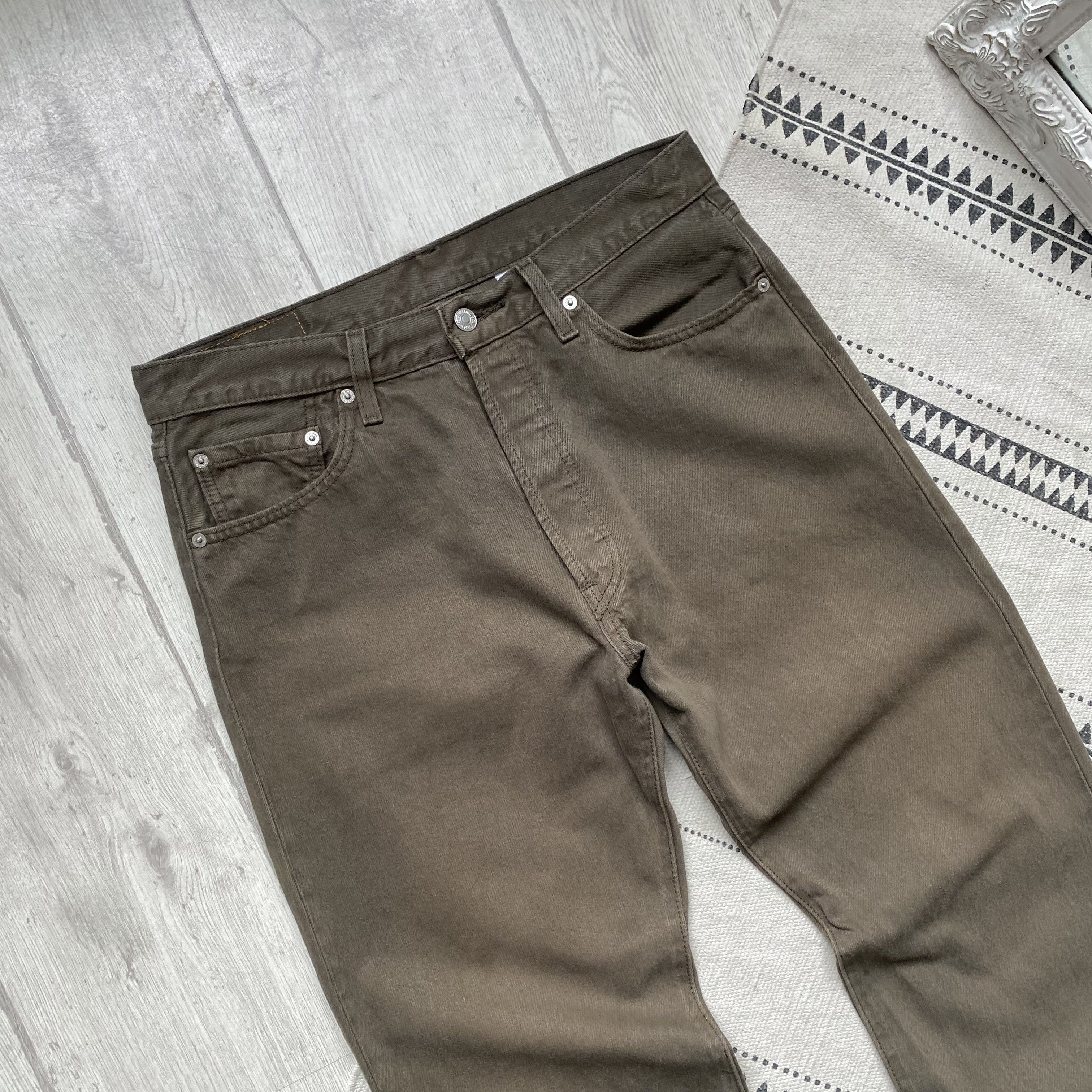 Levi's Vintage Clothing 👖 Vintage 00s Faded Levis jeans 501 khaki Y2K denim pants Size US 30 / EU 46 - 2 Thumbnail