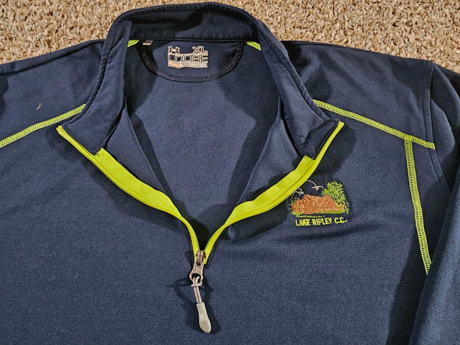 Under Armour Under Armour 1/4 Zip Mens XL Pullover Loose Performance Size ONE SIZE - 2 Thumbnail