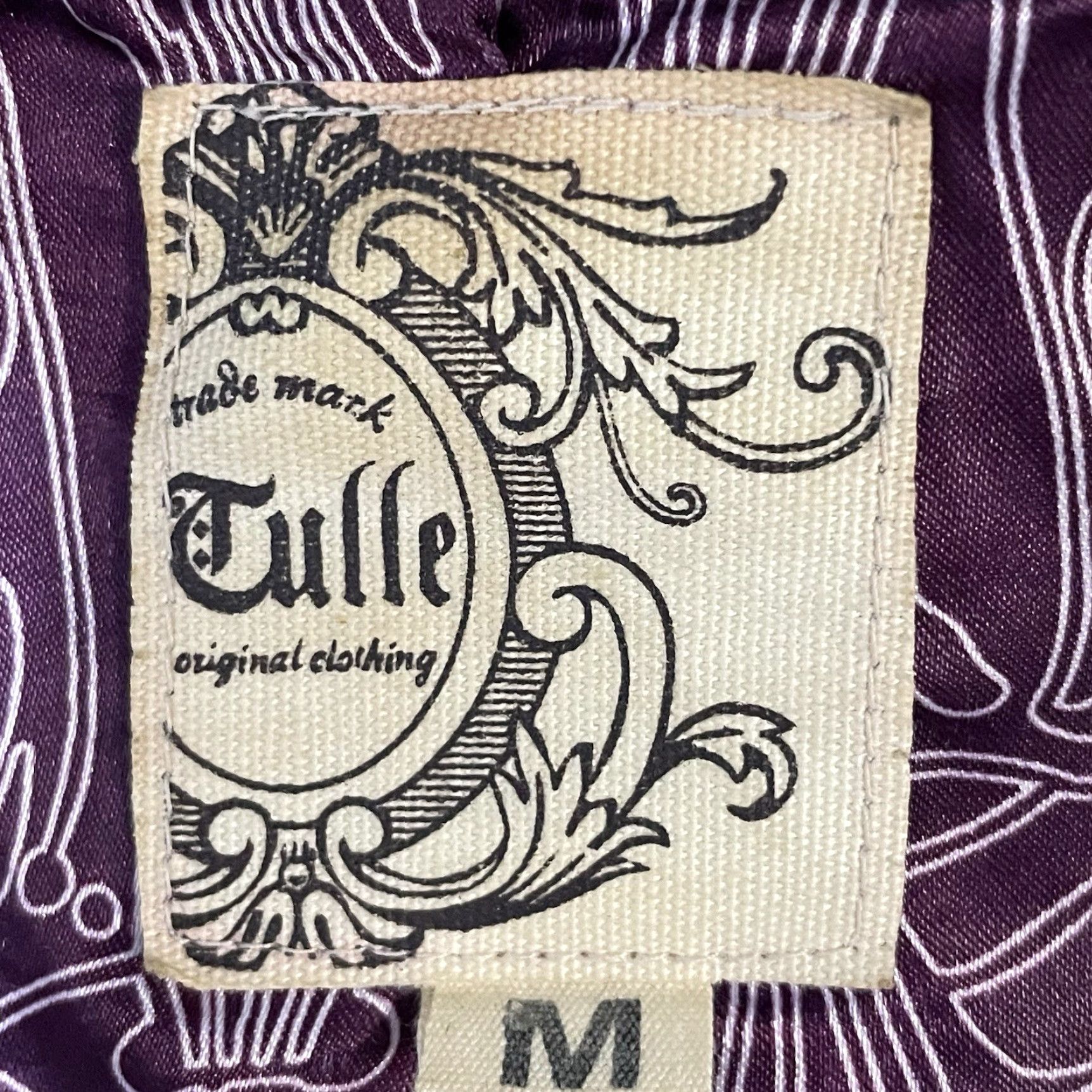 Vintage VINTAGE Tulle Anthropologie Purple Wool Blend Collared Lined Overcoat Medium M Women Coat Size M / US 6-8 / IT 42-44 - 3 Thumbnail