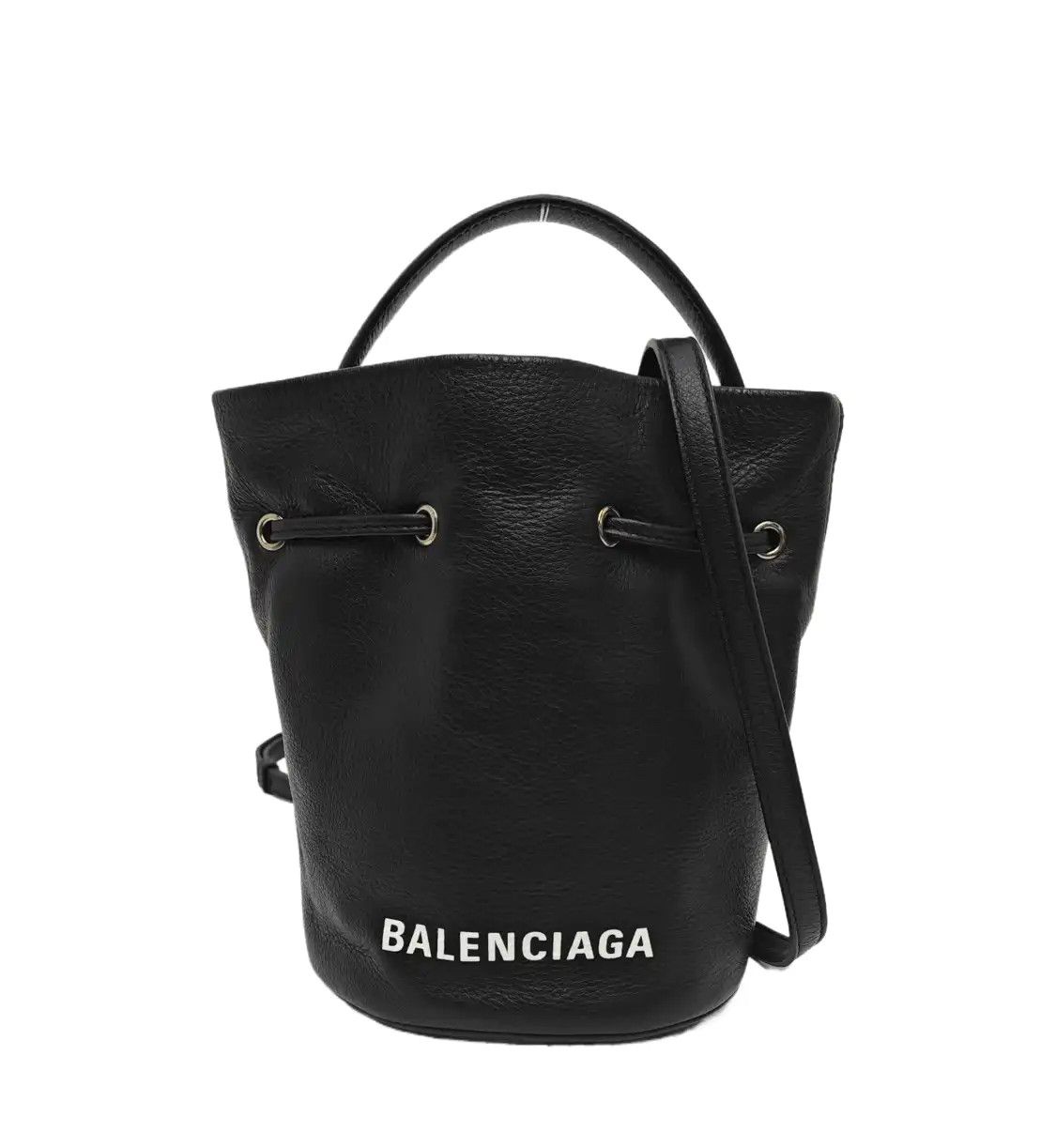 Balenciaga BALENCIAGA Everyday XS black cowhide leather shoulder bag silver hardware detach Size ONE SIZE - 1 Thumbnail