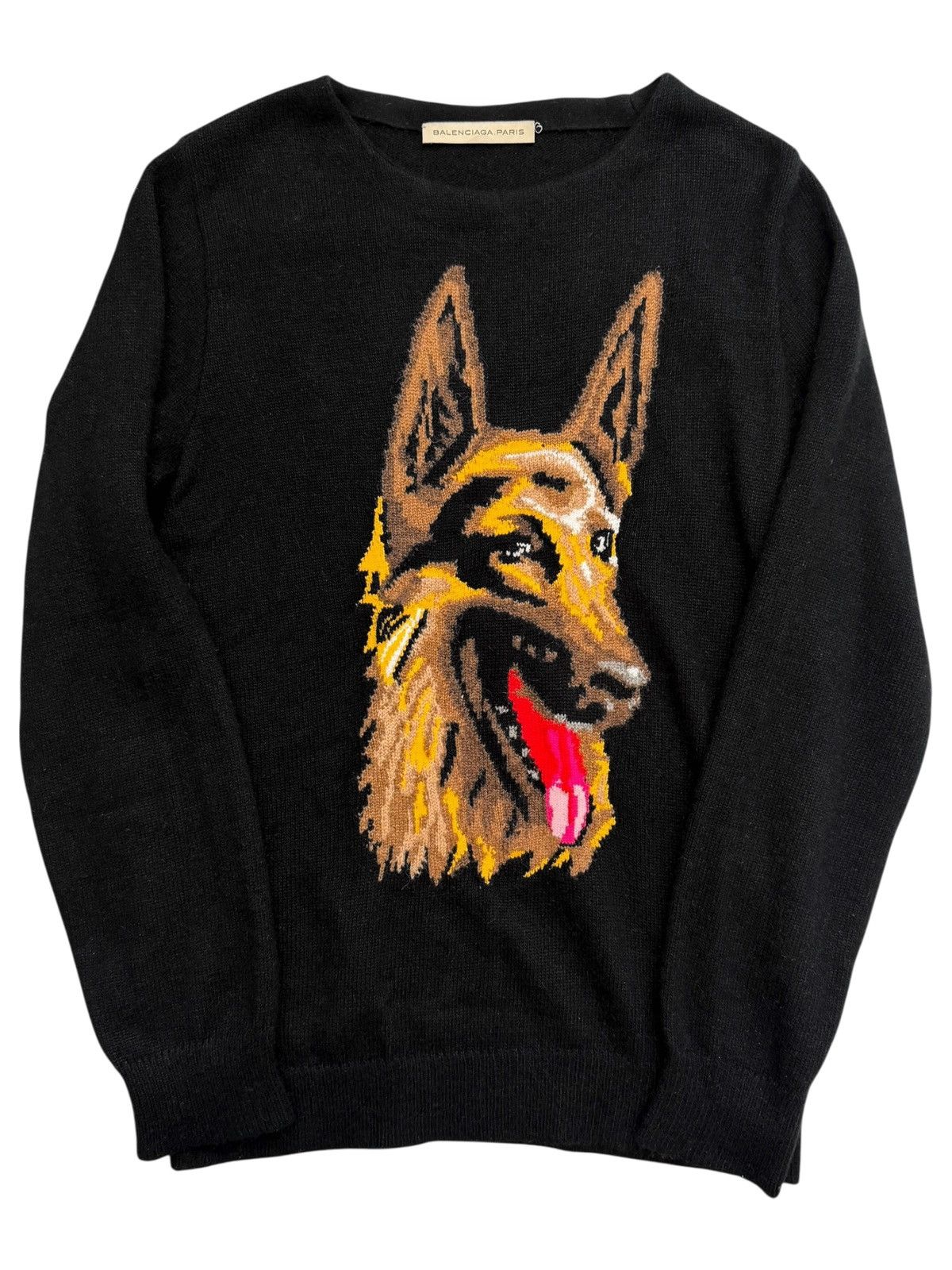 Balenciaga 2011 Ghesquiere Shephard Dog Kiyan Angora Sweater Size US M / EU 48-50 / 2 - 1 Thumbnail