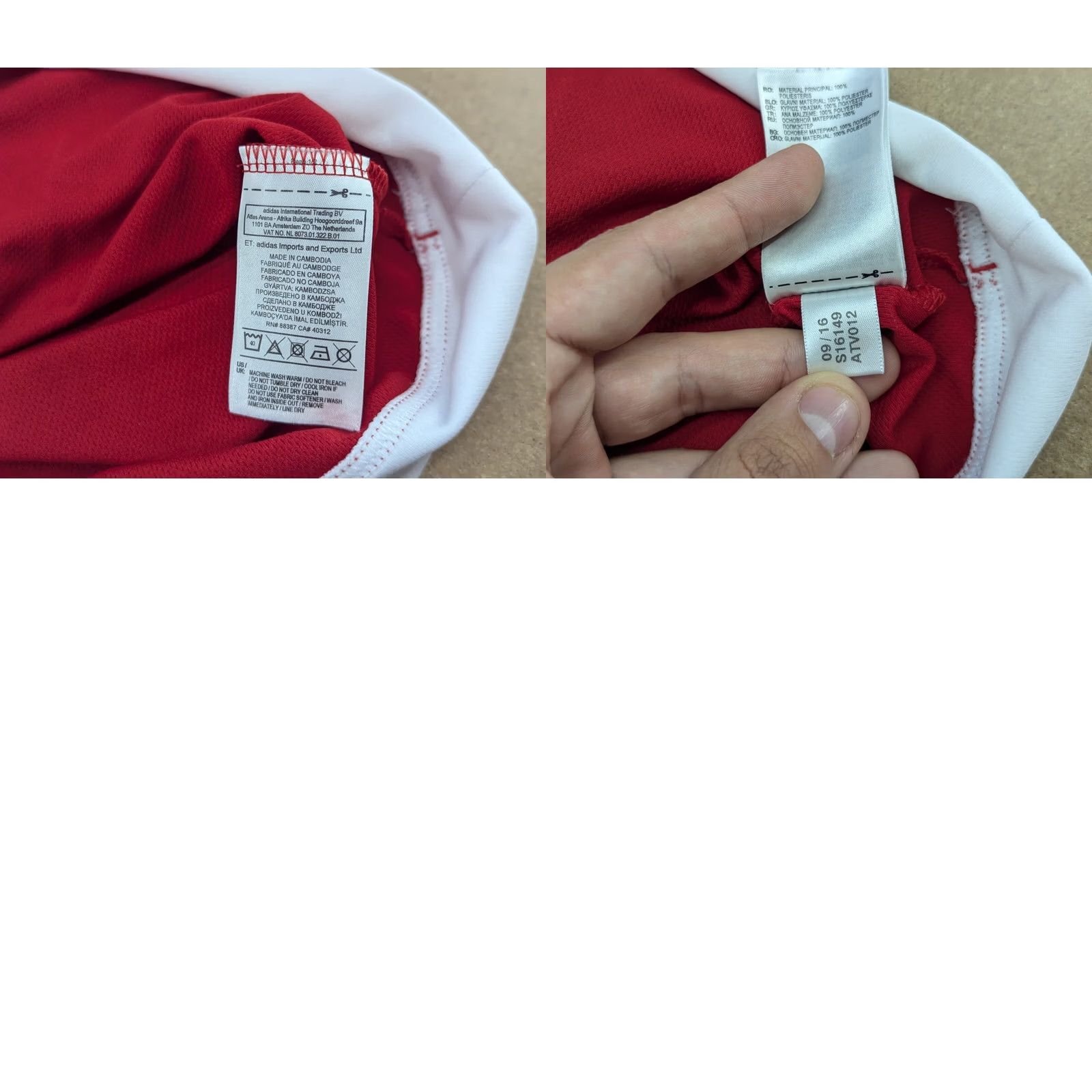 Adidas Ajax Amsterdam 2016 2017 Training Mens Football Jersey Small Adidas Shirt Size US S / EU 44-46 / 1 - 10 Thumbnail
