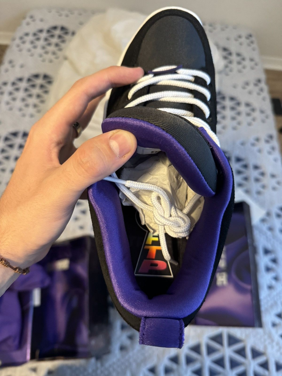 DC × Fuck The Population FTP X DC CLOCKER 2 SHOES (BRAND NEW) Size US 11 / EU 44 - 7 Thumbnail
