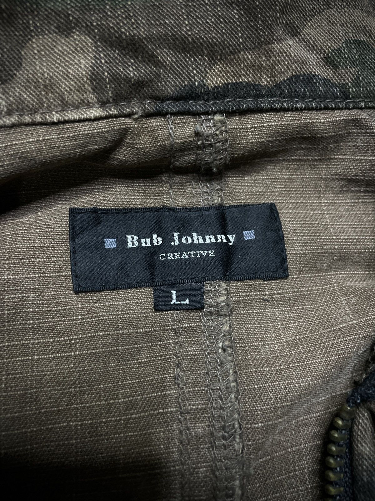 GOA 2000’s Bub Jhonny - Cyber Style Distressed Camo Bono Jacket Size US M / EU 48-50 / 2 - 7 Thumbnail
