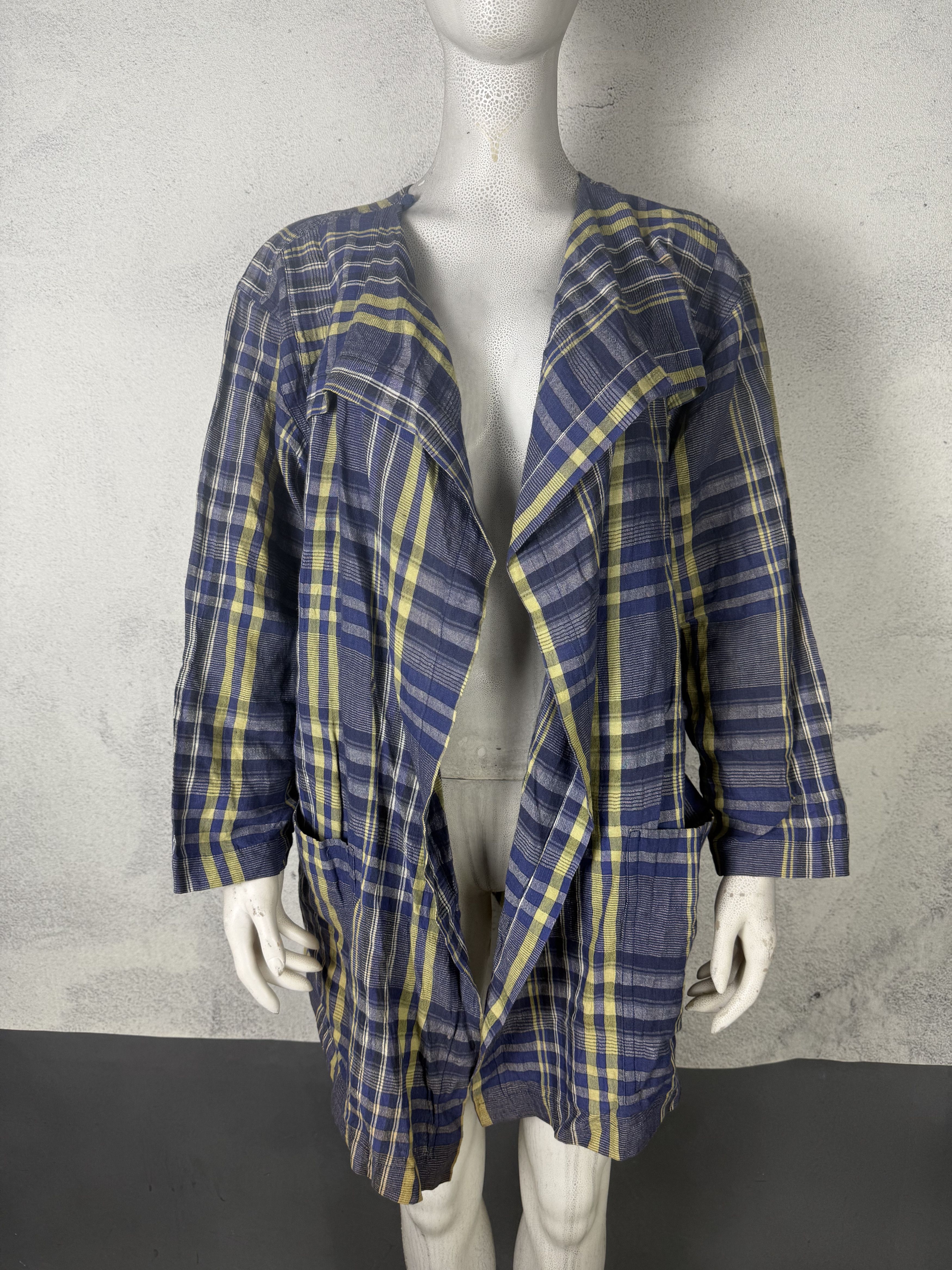Issey Miyake Plantation Issey Miyake Plaid Outer Shirt Size M / US 6-8 / IT 42-44 - 8 Thumbnail