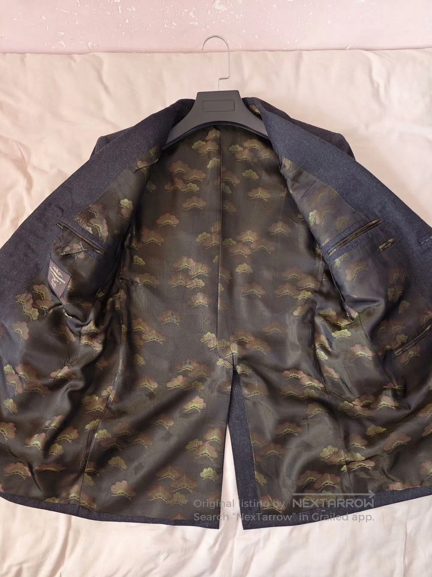 Japanese Brand Custom Italian Wool Blend Suit Jacket. Size US M / EU 48-50 / 2 - 6 Thumbnail
