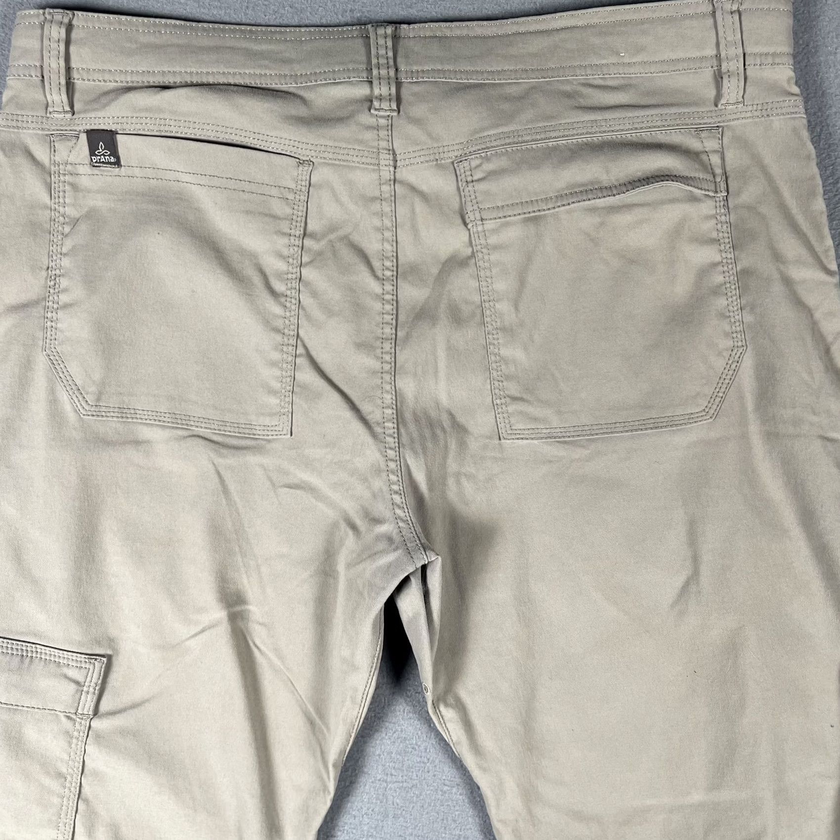 Prana prAna Pants Mens 36x30 Khaki Breathe Nylon Stretch Cargo Outdoor Hiking Snap Leg Size US 36 / EU 52 - 4 Thumbnail