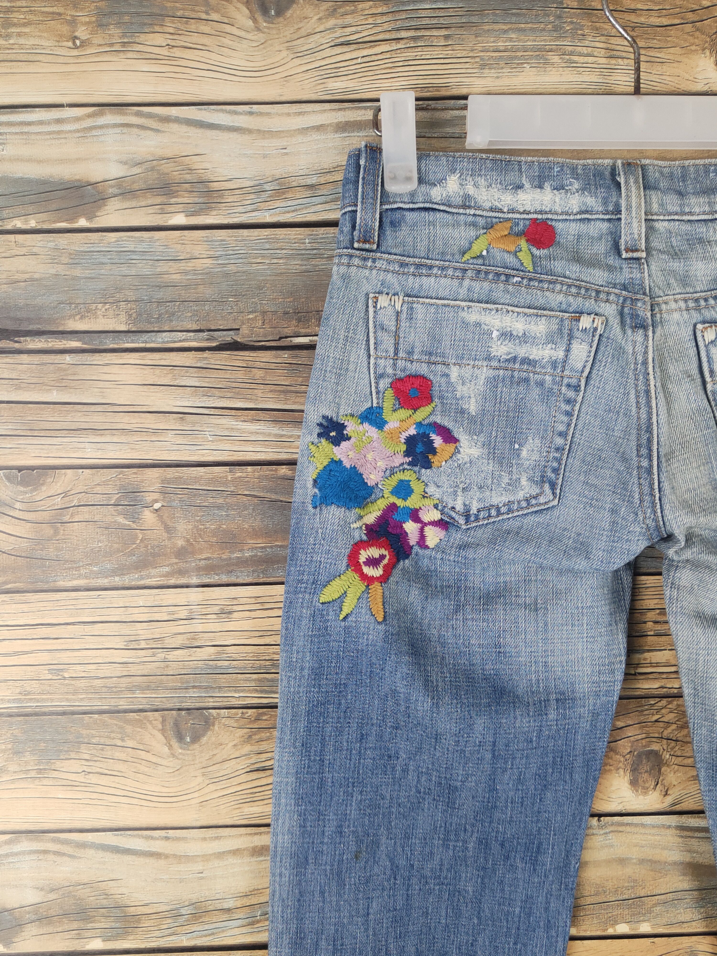 Joe's DL Joe's Blue Distressed Ripped Jeans #46-010 Size 24" / US 00 / IT 34 - 9 Thumbnail