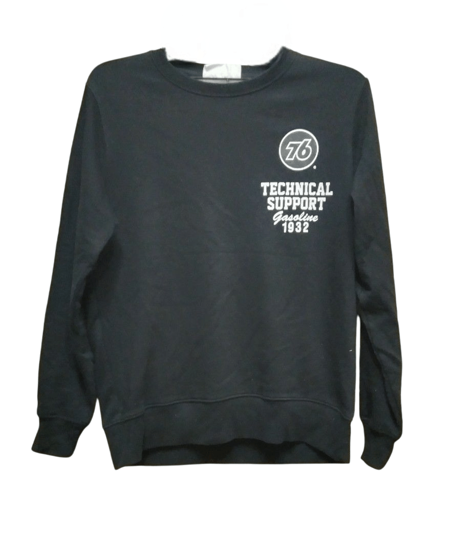 Japanese Brand × Vintage Vintage 76 Lubricants Black Sweatshirt Size US M / EU 48-50 / 2 - 2 Thumbnail