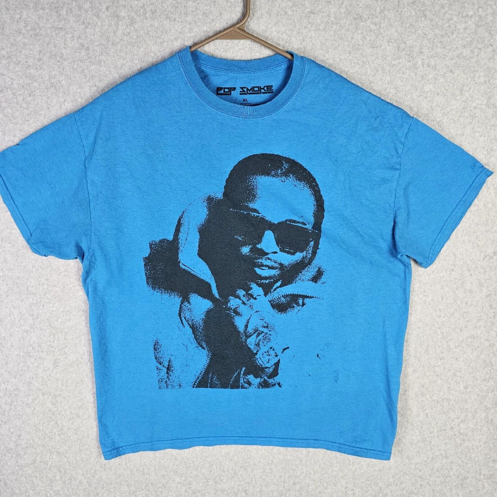 Doublet Pop Smoke T Shirt Mens XL Blue Double Sided King of New York Big  Face Rap | Grailed