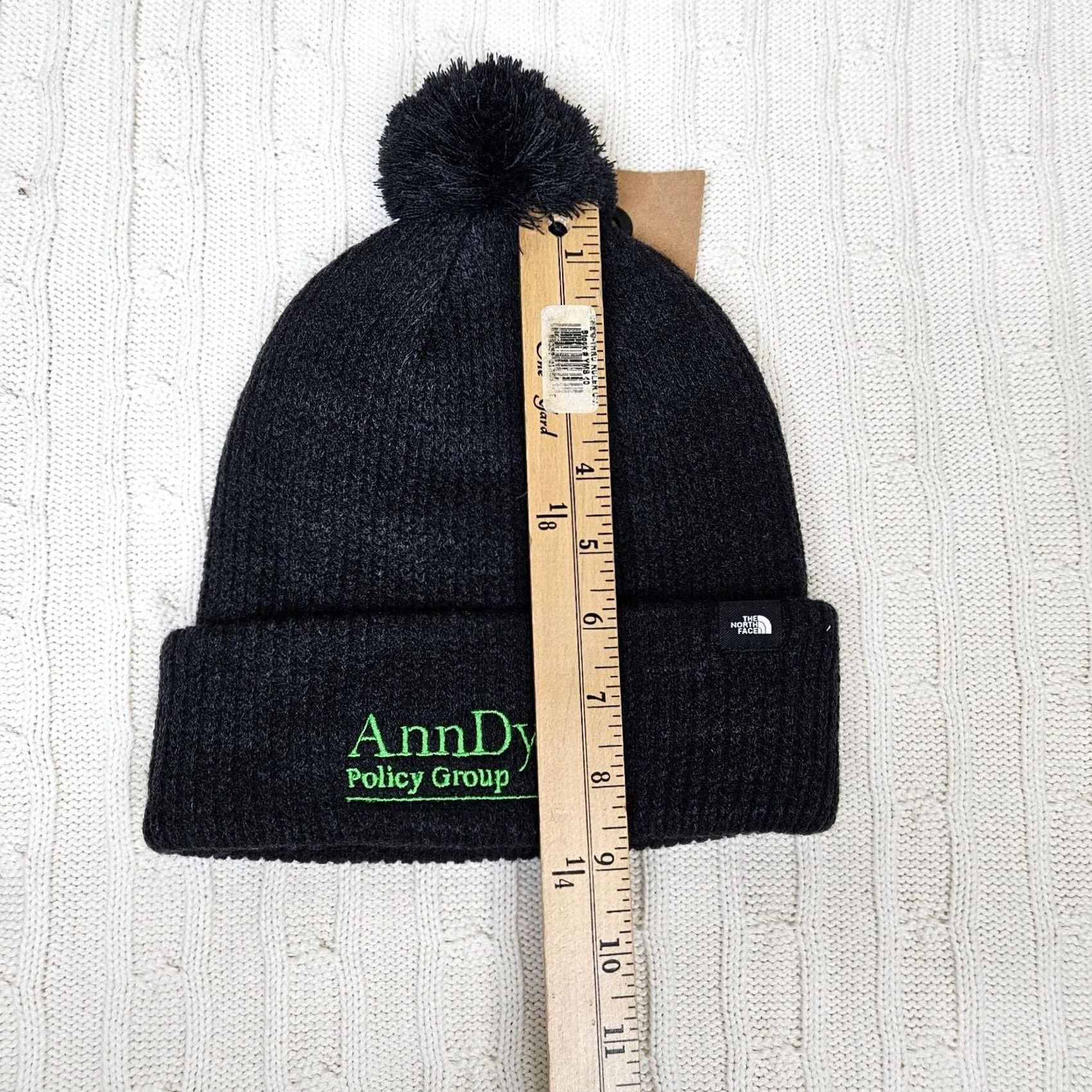 The North Face The North Face Beanie Unisex Adults One Size Black Knit Pompom Hat Winter Fall Spring Size ONE SIZE - 5 Thumbnail