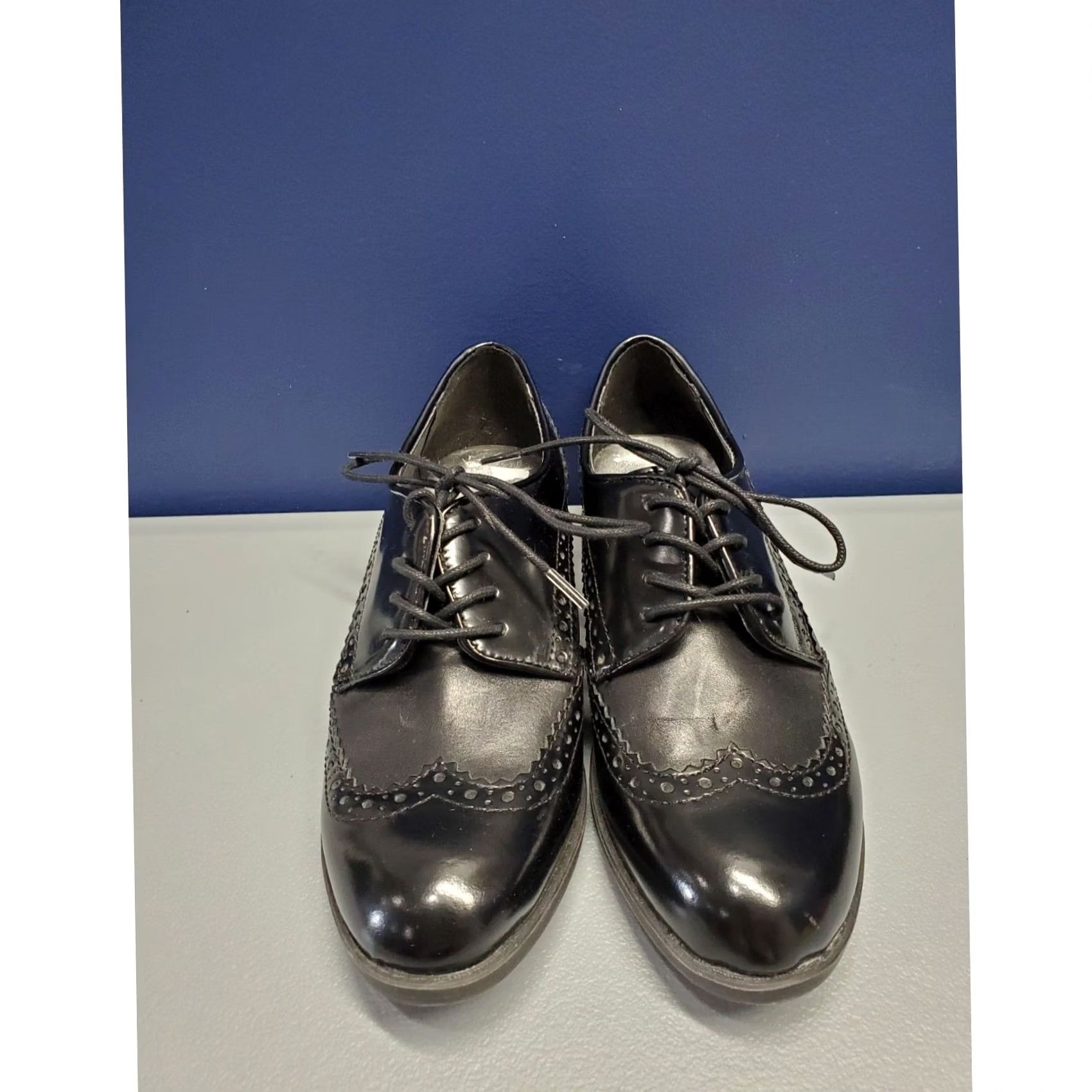 Marc Fisher Marc Fisher Sailor Oxford Dress Shoes Womens Size 6M Black Leather Almond Toe EUC Footwear Flat Lace Up Mens? Women Size XS / US 0-2 / IT 36-38 - 2 Thumbnail