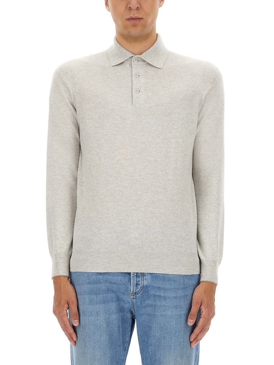 Brunello Cucinelli BRUNELLO CUCINELLI CASHMERE SWEATER - GREY (IT 52) Size US XL / EU 56 / 4 - 1 Thumbnail