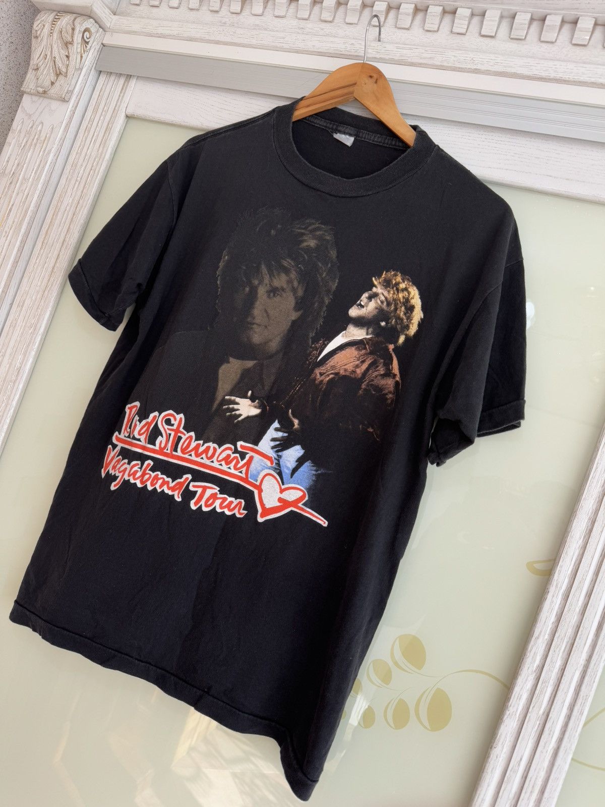Band Tees × Vintage Vintage Rod Stewart 90’s Vagabond Tour T-shirt Rare Tee Size US M / EU 48-50 / 2 - 3 Thumbnail