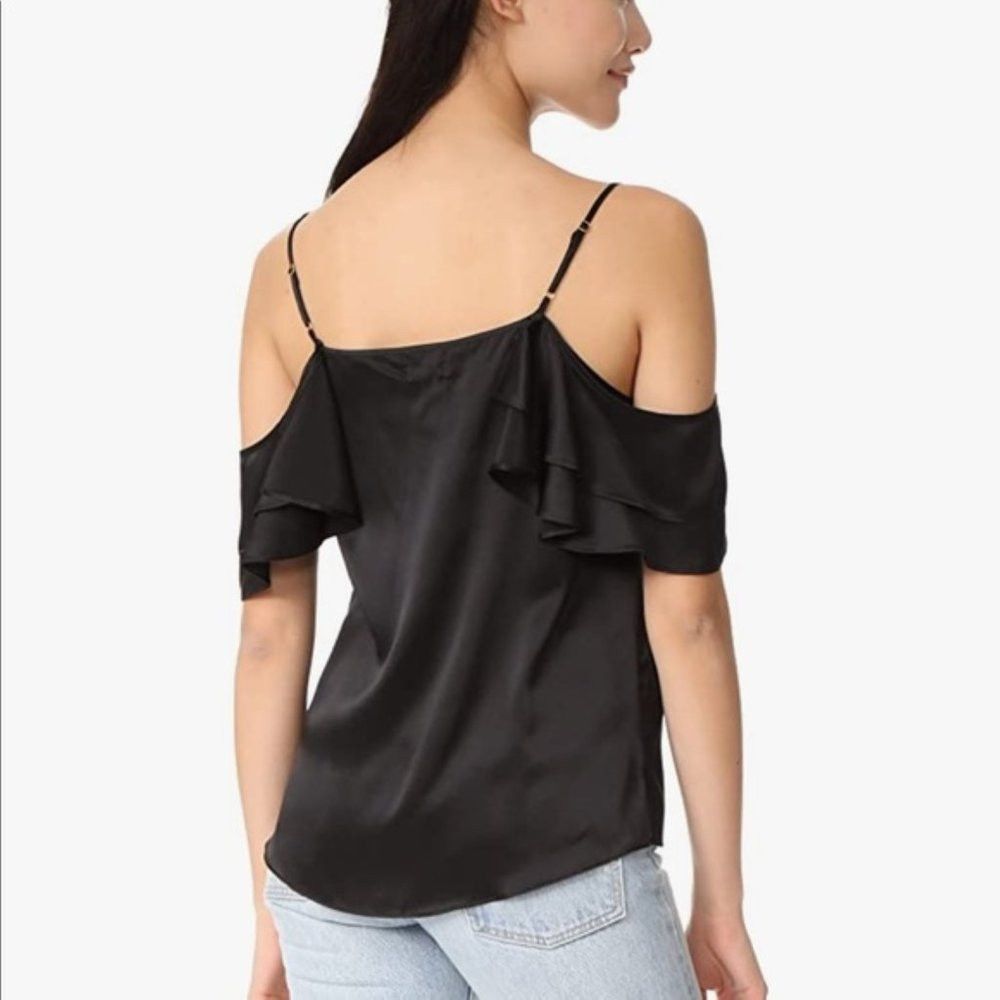 CAMI NYC NWT New $168 Cami NYC The Samantha Cold Shoulder Silk Top B Size S / US 4 / IT 40 - 2 Thumbnail