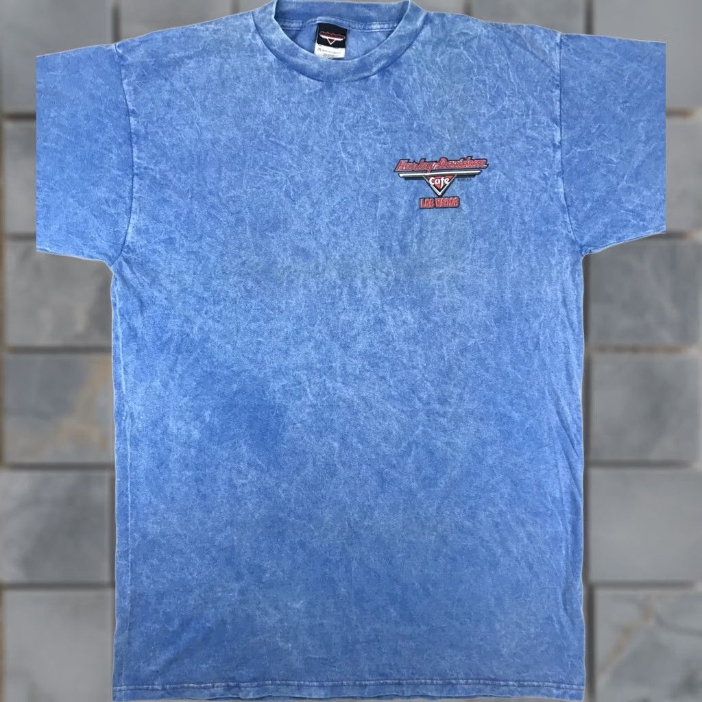 Harley Davidson VINTAGE HARLEY DAVIDSON T-Shirt XL 90s Motorcycle CAFE LAS VEGAS biker nevada Mens Size US XL / EU 56 / 4 - 1 Thumbnail