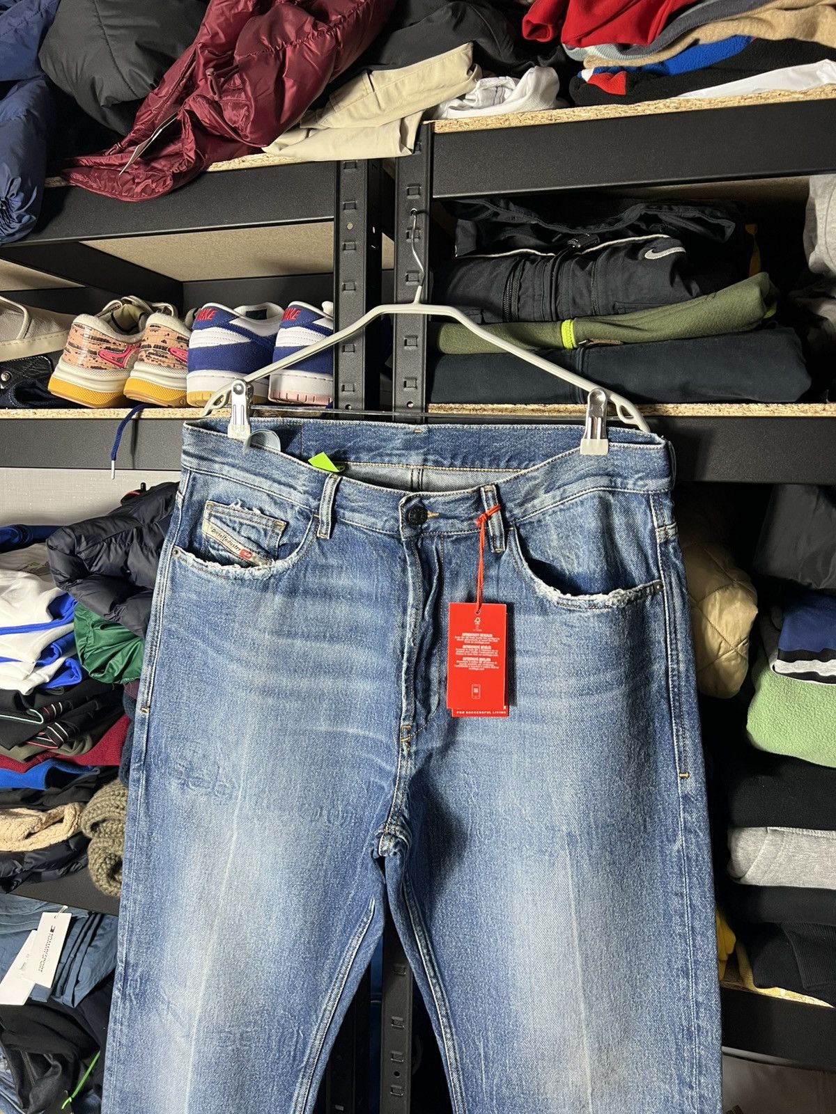Diesel 🔥 Diesel Italian Distressed Straight Jeans Size 34 Italy 🧵 Size US 34 / EU 50 - 8 Thumbnail