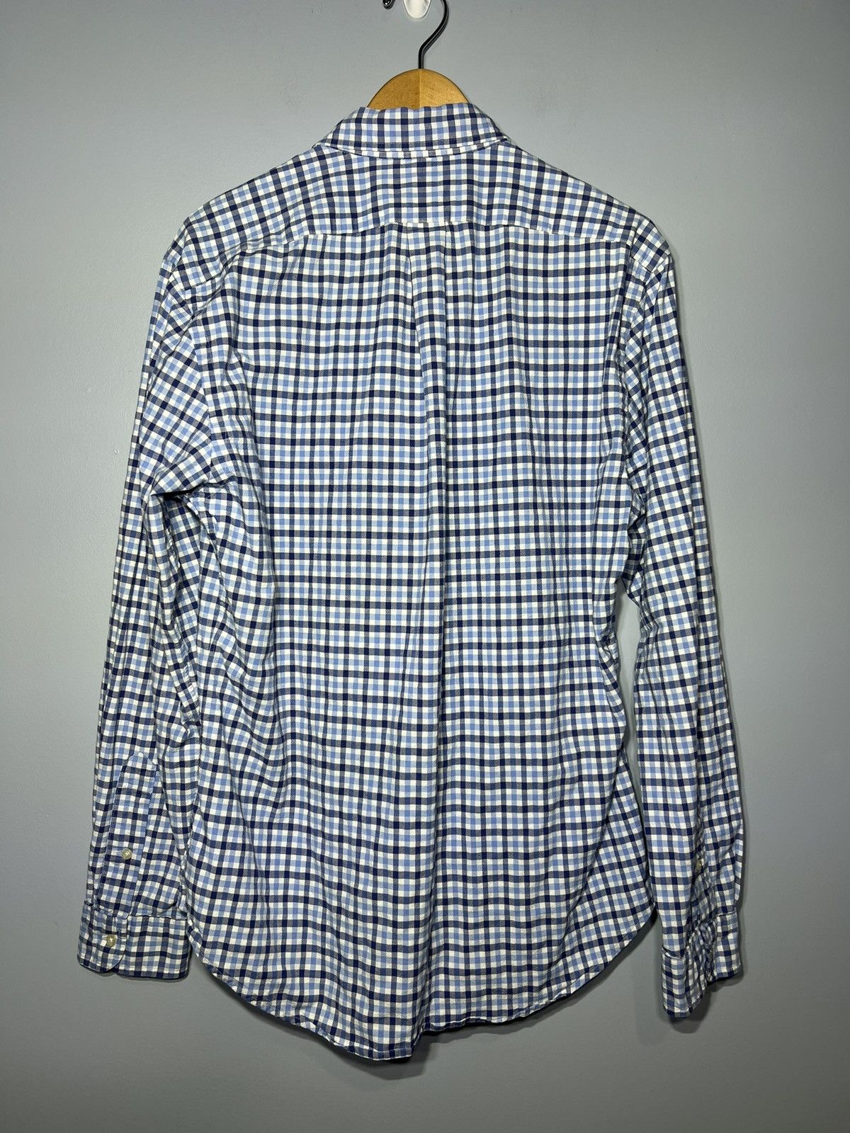 Polo Ralph Lauren Polo Ralph Lauren Slim Fit Stretch Oxford Gingham Check Blue Size US L / EU 52-54 / 3 - 4 Thumbnail