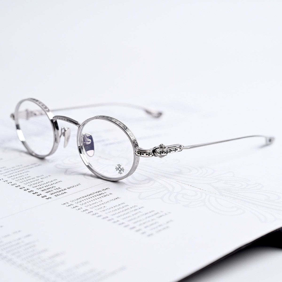 Chrome Hearts CHROME HEARTS HONEY DIPPED BRUSHED ALLOY GLASSES Size ONE SIZE - 2 Thumbnail