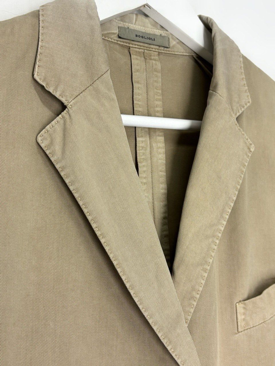 Boglioli Boglioli Washed Beige Blazer Jacket Size 46S - 13 Thumbnail