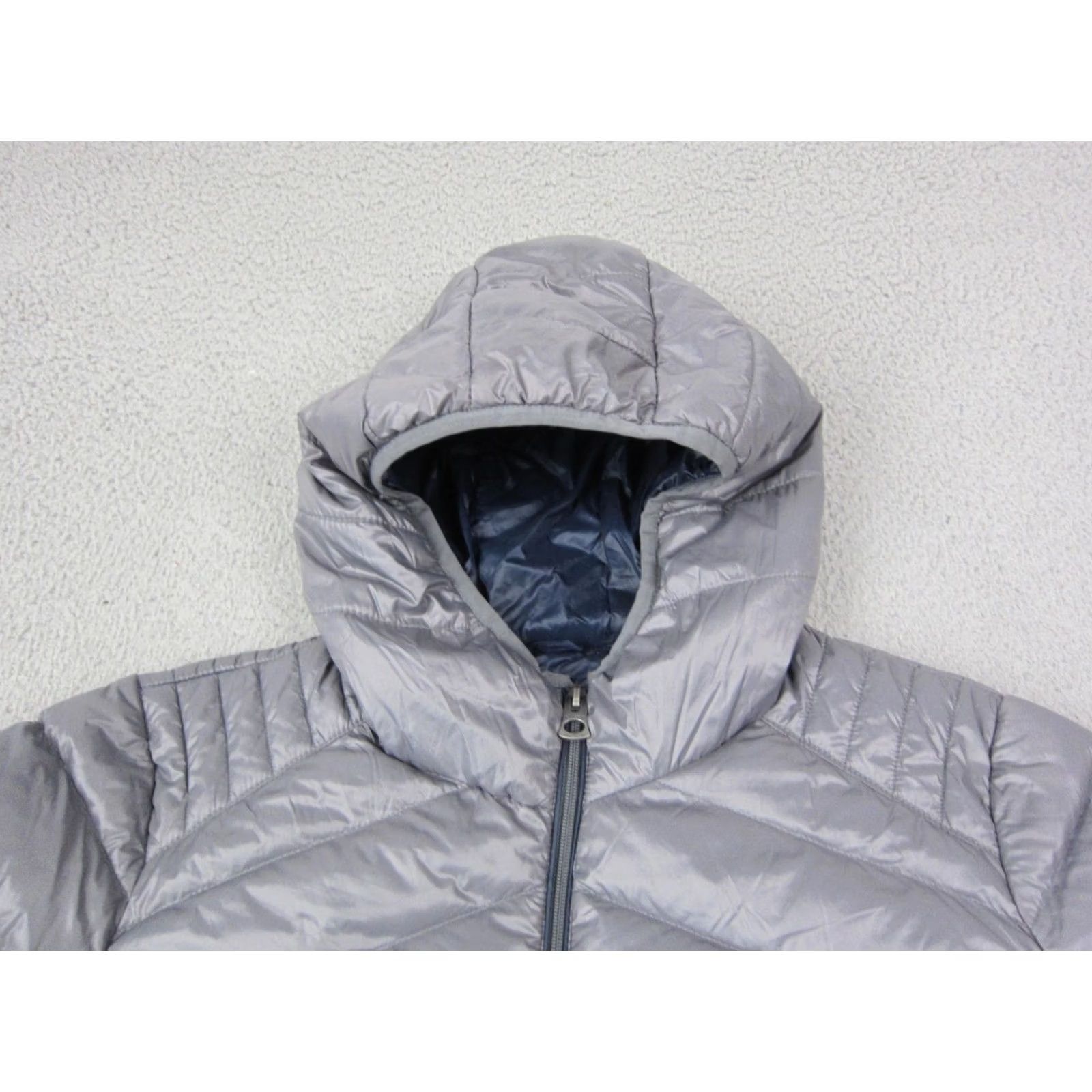 Lucky Brand Lucky Brand Jacket Womens XL Gray Duck Down Puffer Full Zip Hooded Size XL / US 12-14 / IT 48-50 - 4 Thumbnail