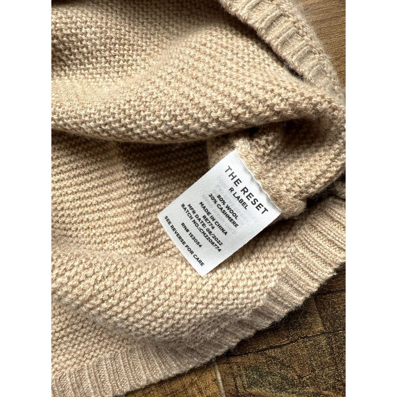 Vintage VINTAGE? No. The Reset Cozy Knit Sweater – Luxurious Wool & Cashmere Crew? Size L / US 10 / IT 46 - 5 Thumbnail
