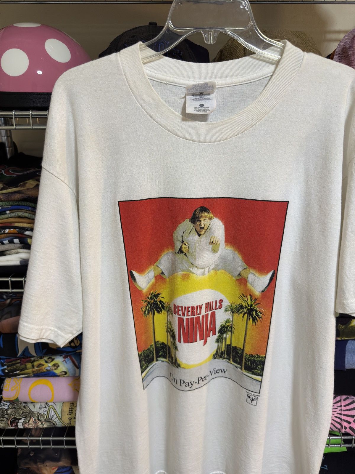 Vintage Vintage beverly hills ninja movie 90s tee Size US XL / EU 56 / 4 - 2 Thumbnail