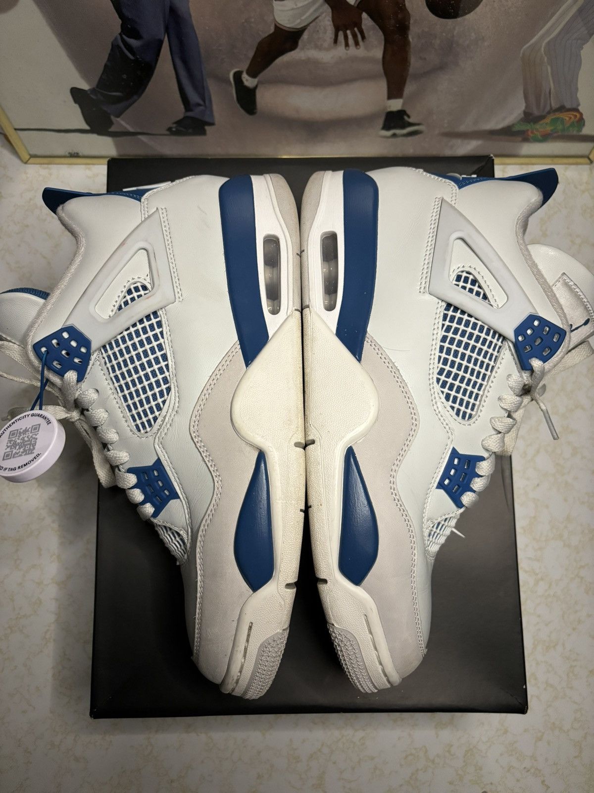 Jordan Brand Jordan Retro 4 ‘Military Blue’ Size US 9.5 / EU 42-43 - 4 Thumbnail