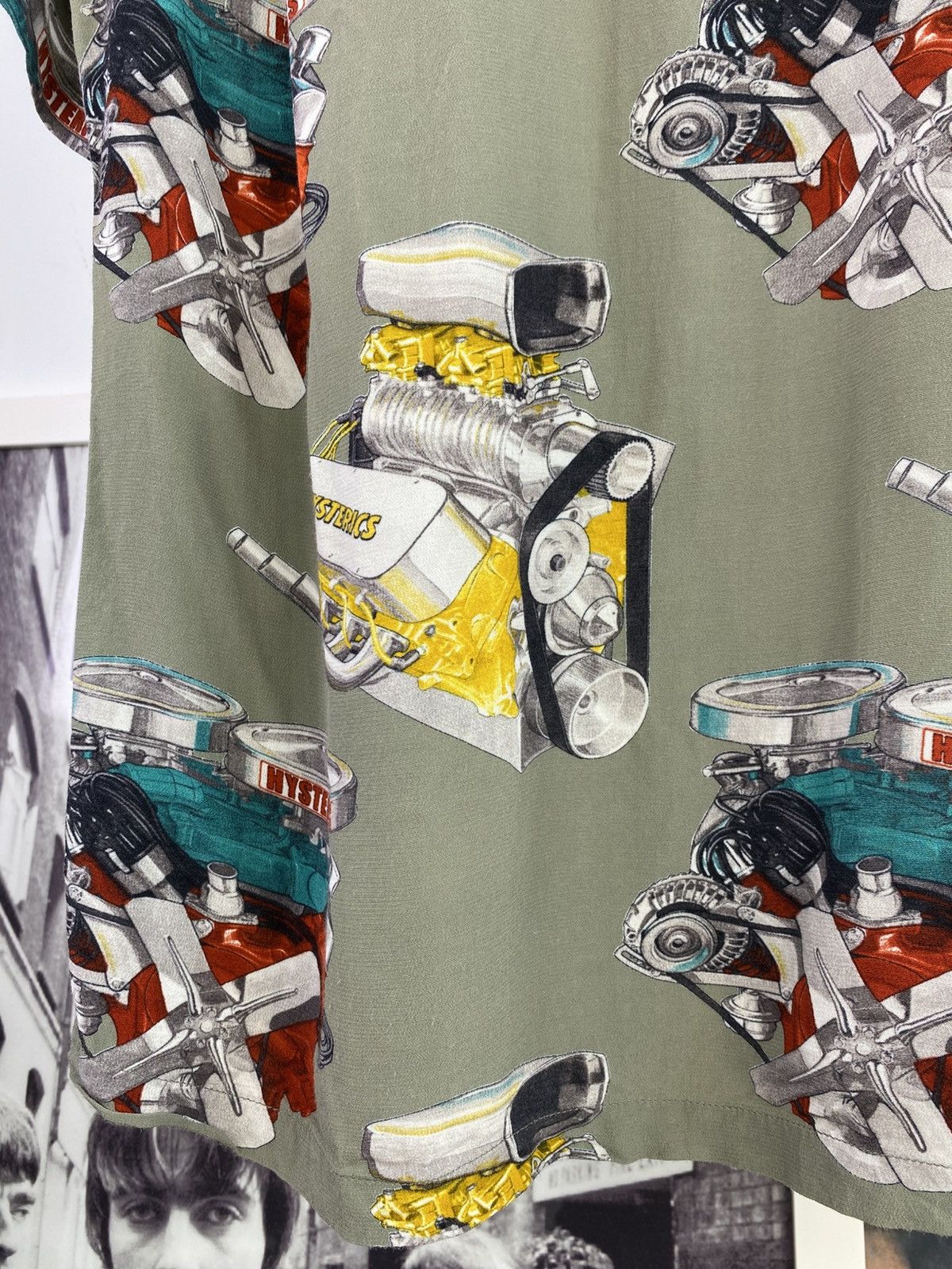 Hysteric Glamour 90’s Hysteric Engine All Over Print Rayon button ip Size US M / EU 48-50 / 2 - 10 Thumbnail