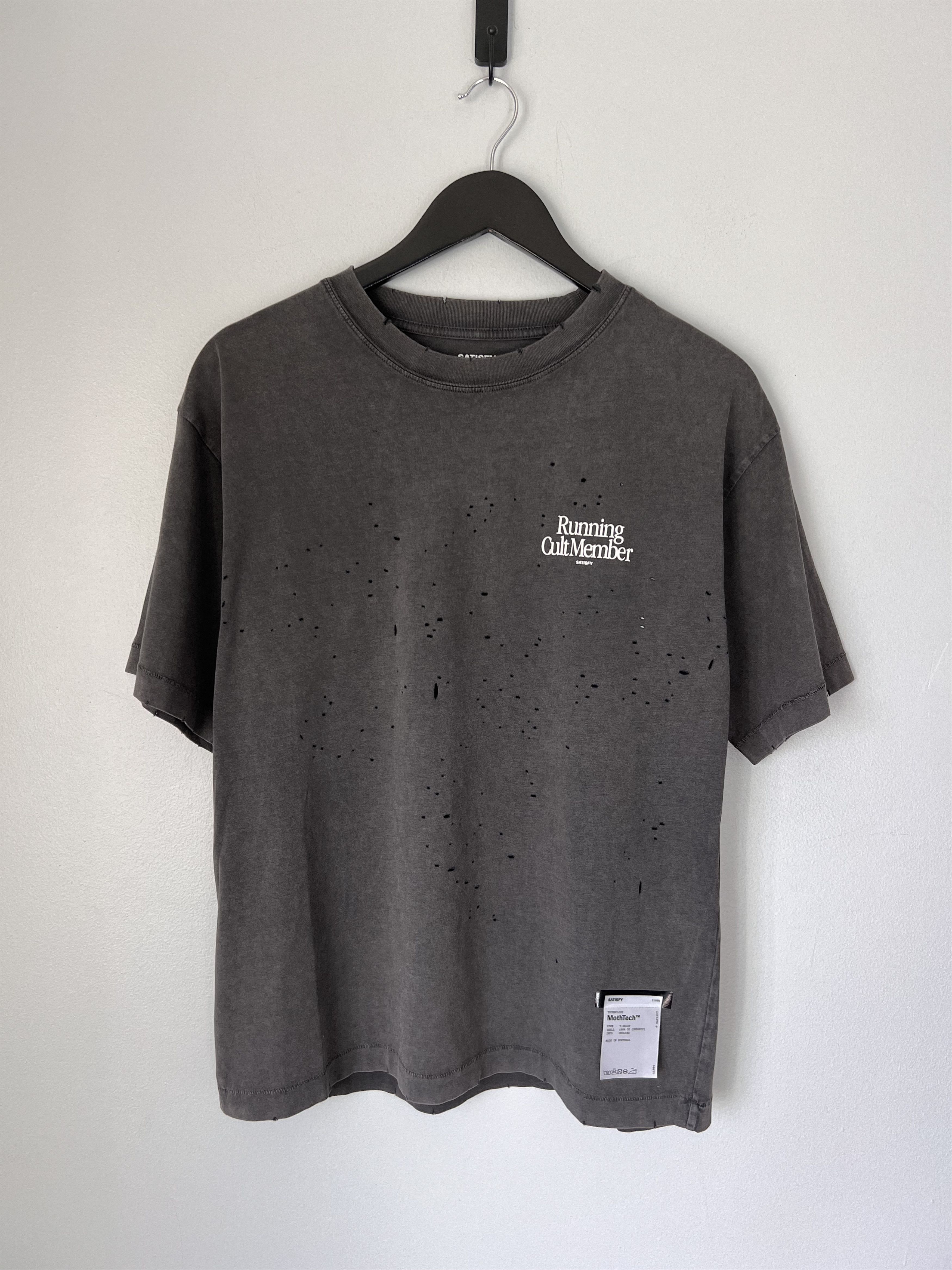 Satisfy Satisfy Running Cult Member Mothtech Tee in Black Size US L / EU 52-54 / 3 - 3 Thumbnail