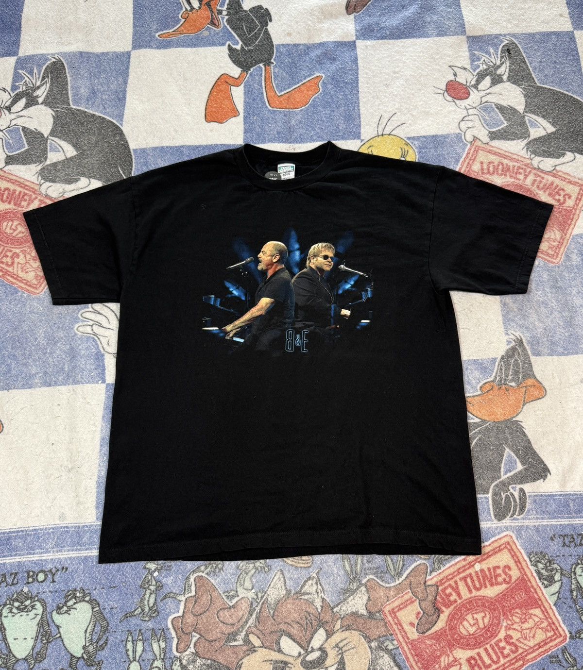 Band Tees Vintage billy joel elton john tour tee Size US XL / EU 56 / 4 - 1 Thumbnail