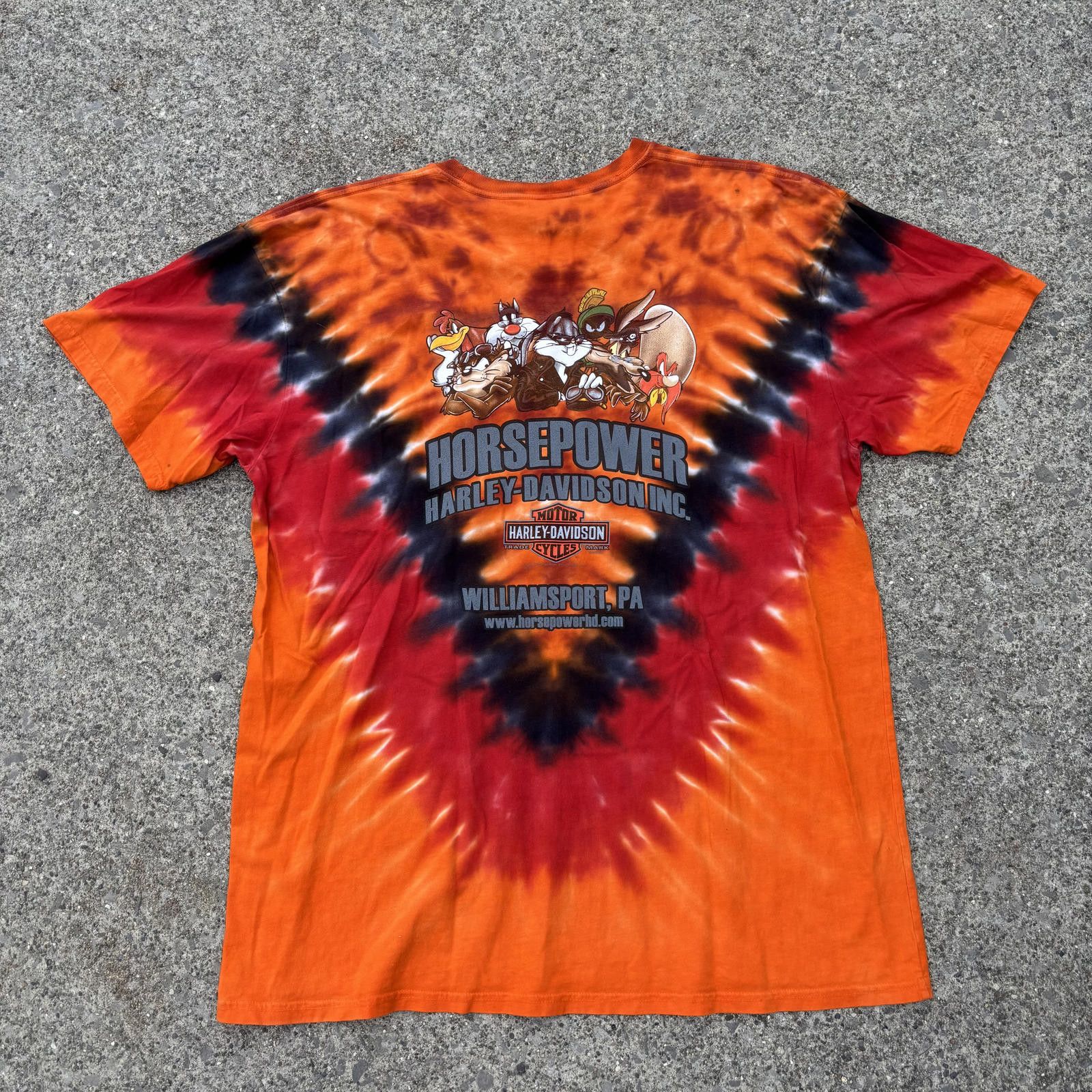 Harley Davidson Harley-Davidson x Looney Tunes Vintage Tie-Dye T-Shirt - XL Size US XL / EU 56 / 4 - 3 Thumbnail