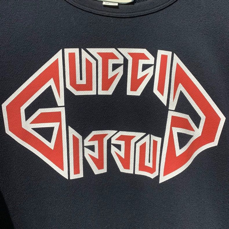 Gucci Gucci Black and red big logo classic black sweatshirt 2501- Size US S / EU 44-46 / 1 - 4 Thumbnail