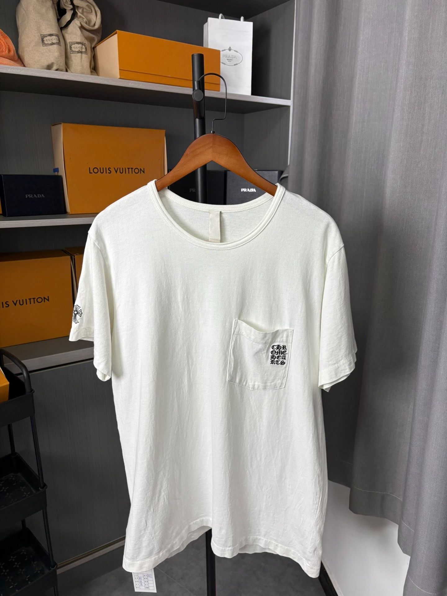 Chrome Hearts Chrome Hearts Embroidered White T-Shirt L Men Size US L / EU 52-54 / 3 - 1 Thumbnail