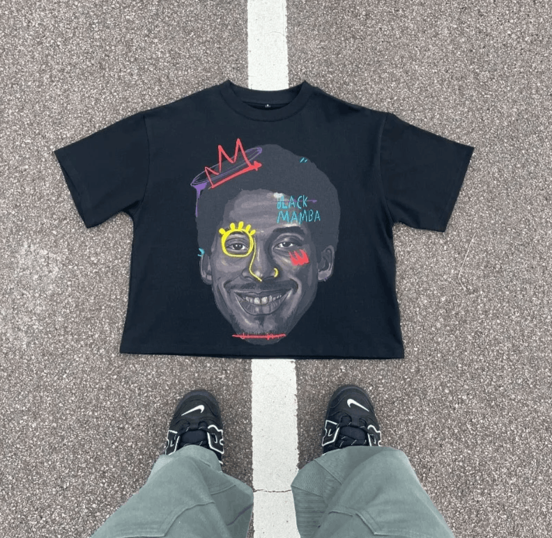 Vision Streetwear print black cotton short sleeve Size US L / EU 52-54 / 3 - 7 Thumbnail
