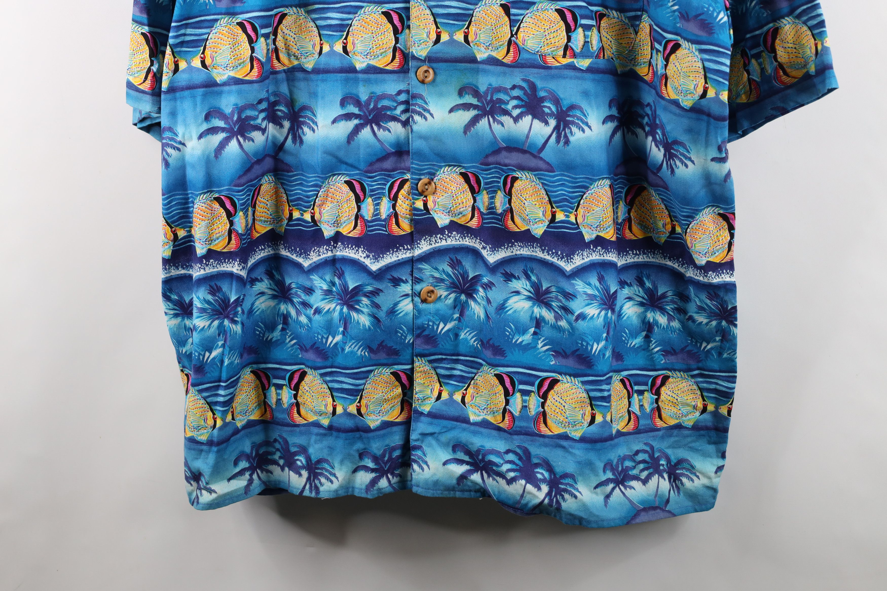 Vintage Vintage 90s Streetwear Fish All Over Print Button Shirt USA Size US XXL / EU 58 / 5 - 3 Thumbnail