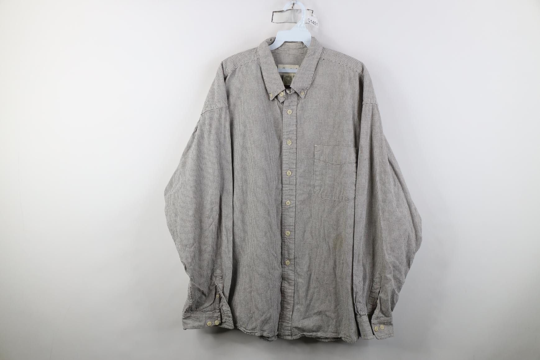 Eddie Bauer Vintage 90s Eddie Bauer Canvas Collared Button Down Shirt Size US XXL / EU 58 / 5 - 1 Thumbnail