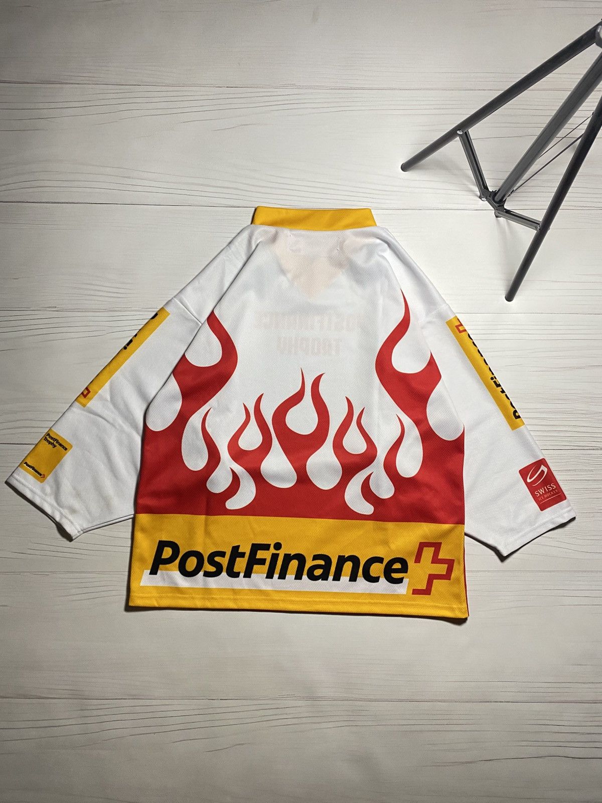 NHL Ochsner Postfinance trophy Switzerland ice hockey jersey Size US S / EU 44-46 / 1 - 2 Thumbnail