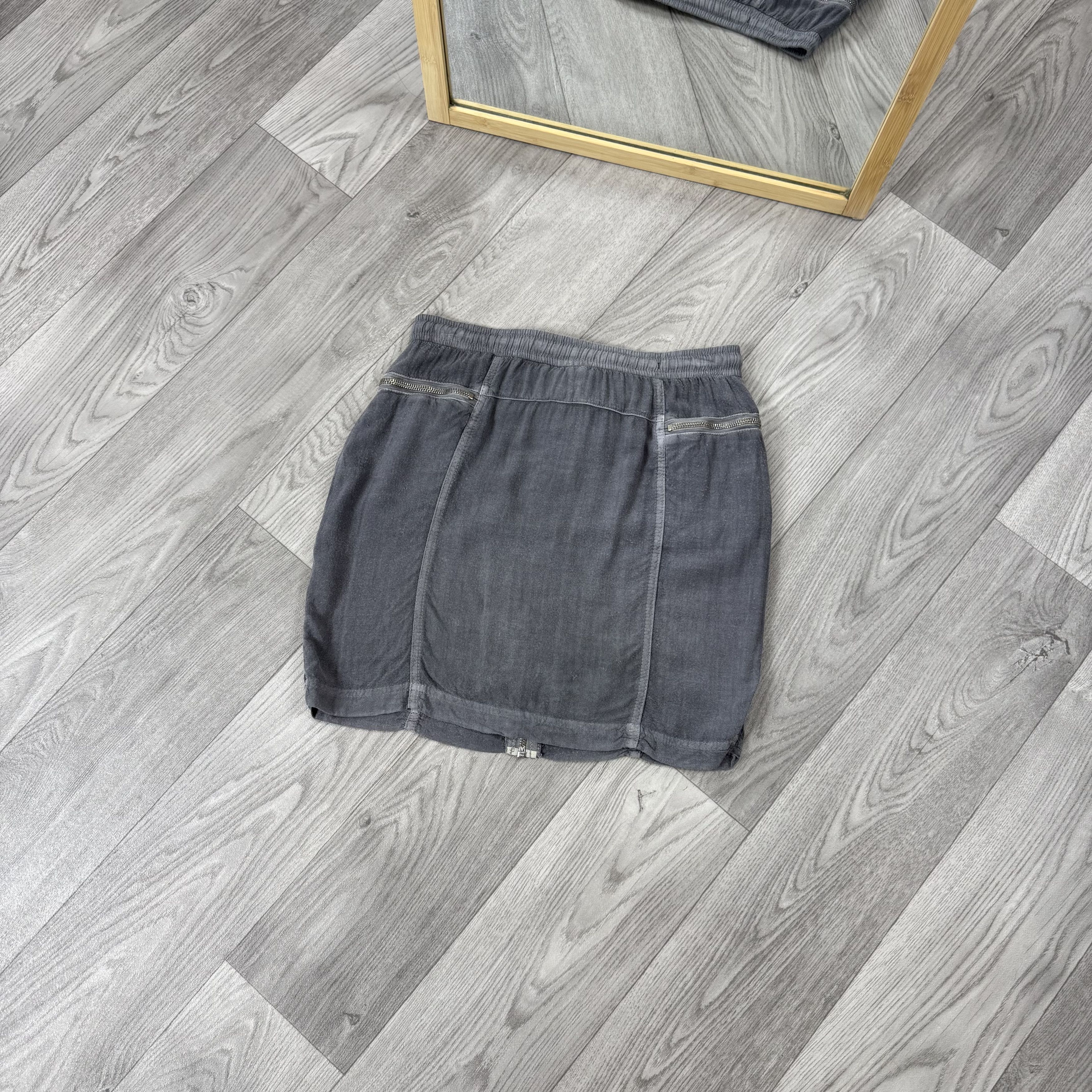 Vintage Vintage Grunge Avantgarde Y2K Grey Mini Skirt Size 26" / US 2 / IT 38 - 3 Thumbnail