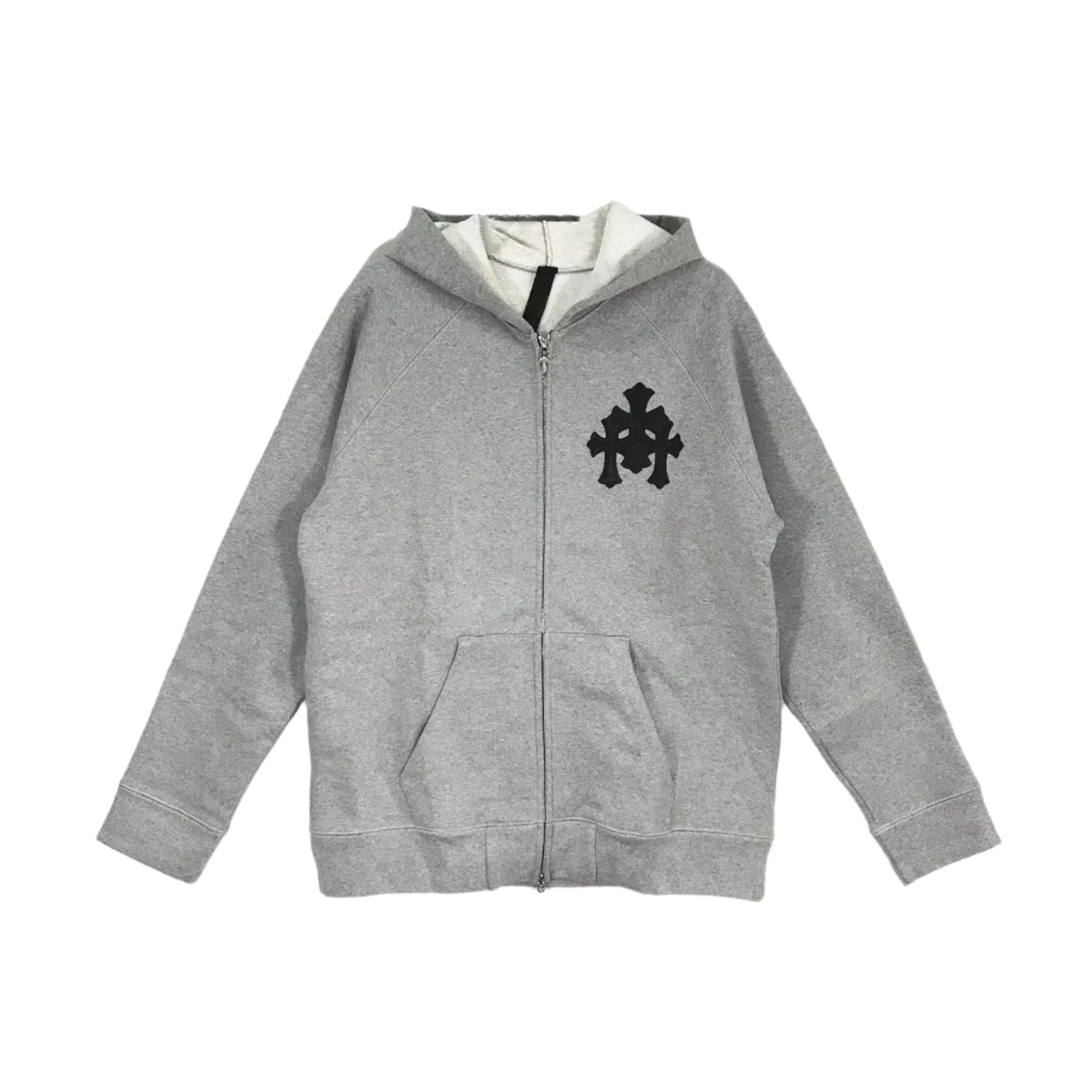 Chrome Hearts Chrome Hearts Triple Cross Gray Zip Up Hoodie Size M / US 6-8 / IT 42-44 - 1 Thumbnail