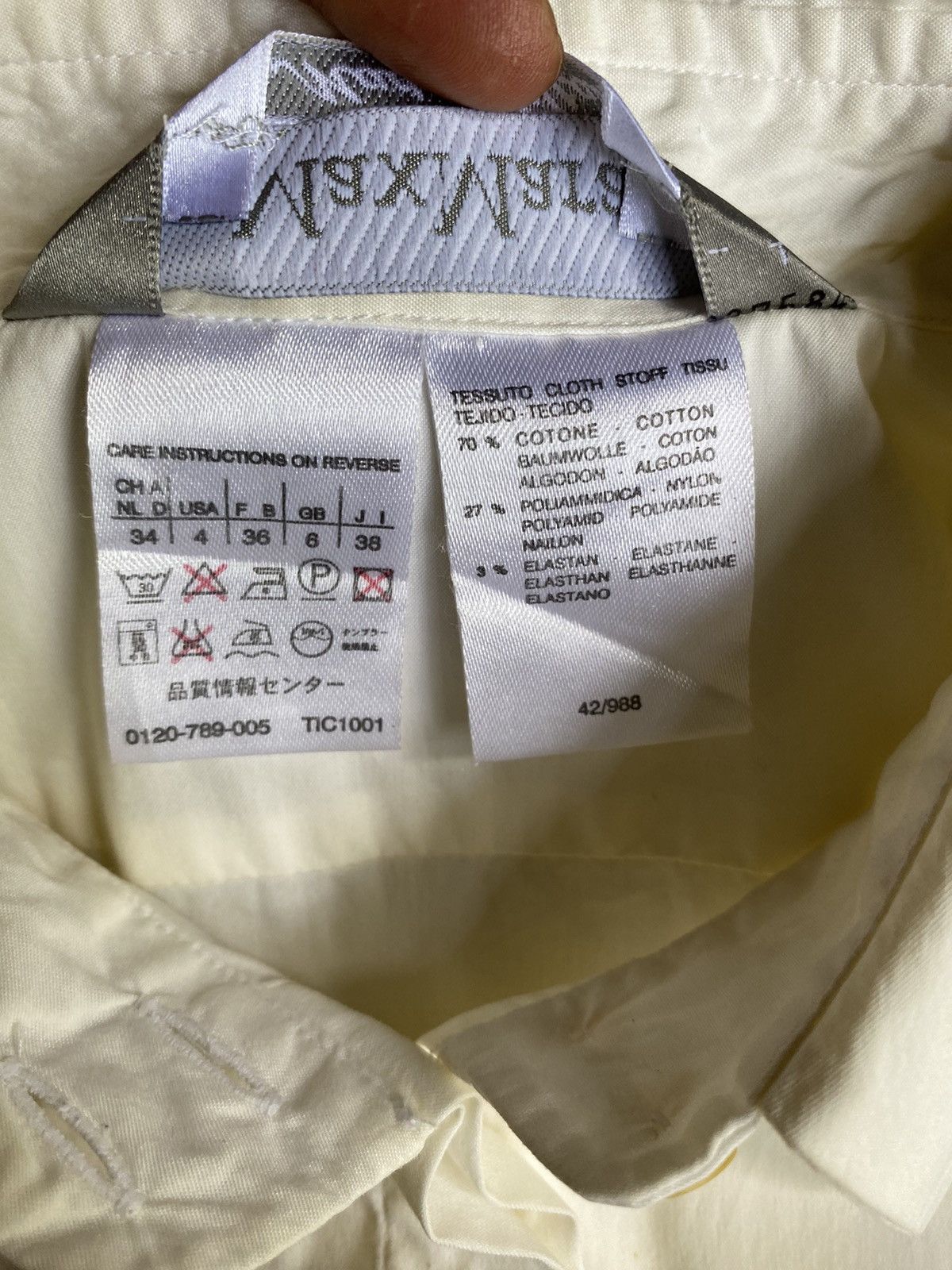 Max Mara Maxmara off white shirt Size XXS / US 00 / IT 34 - 18 Thumbnail