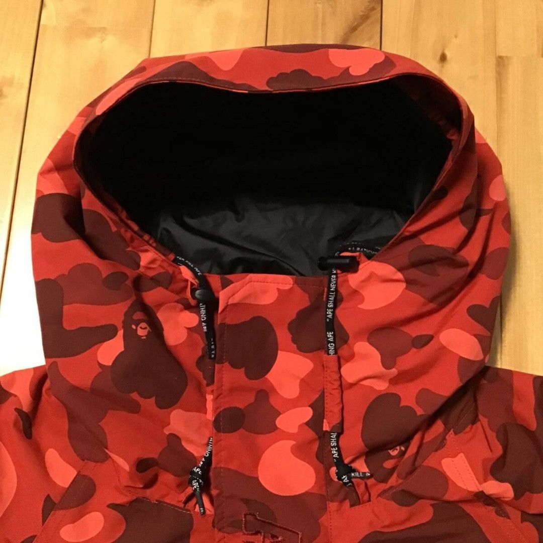 Bape BAPE Red camo hoodie snowboard jacket a bathing ape Size US XL / EU 56 / 4 - 4 Thumbnail